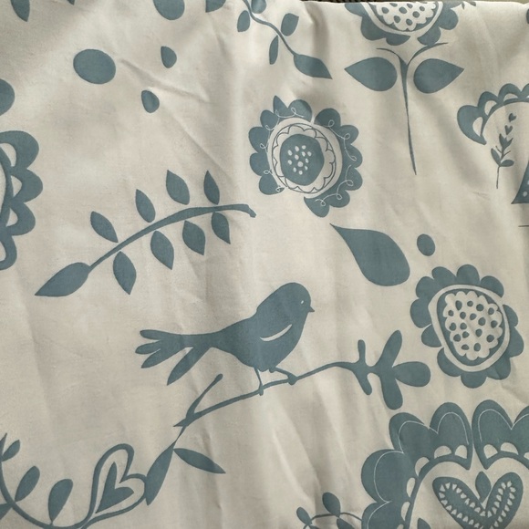 Hanna Andersson Blue and White Patterned Curtains